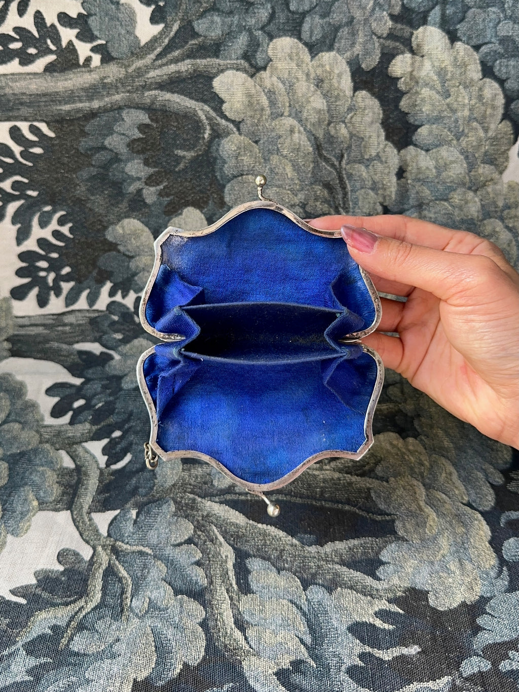 1920s Silver-Plated Coin Ring Purse