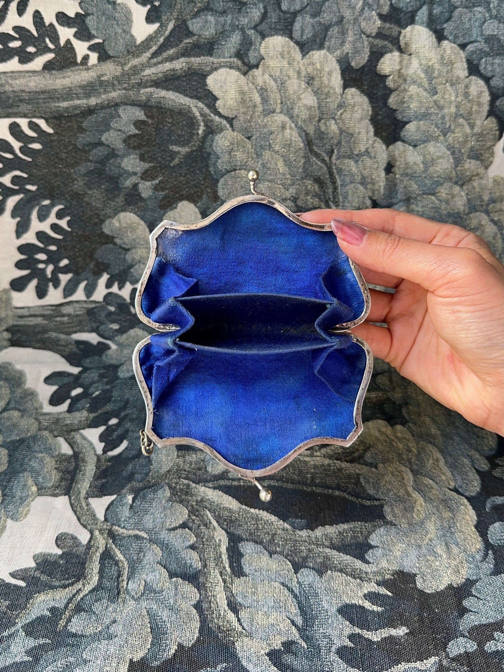 1920s Silver-Plated Coin Ring Purse
