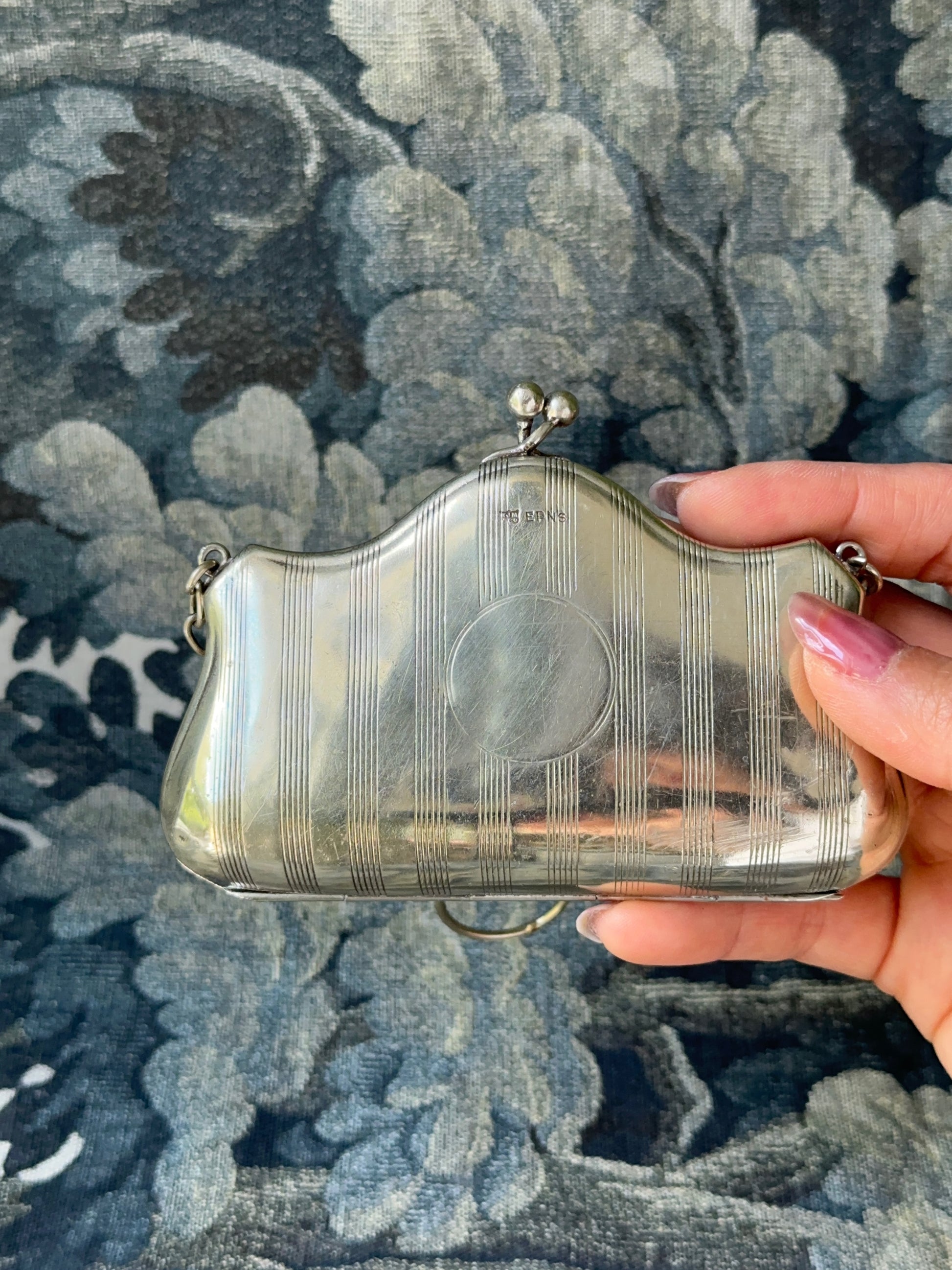 1920s Silver-Plated Coin Ring Purse