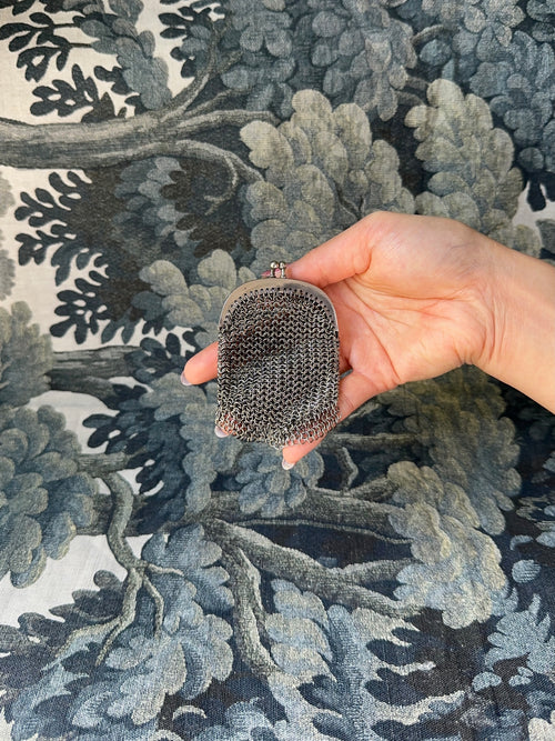 1920s Silver-Tone Mesh Coin Purse
