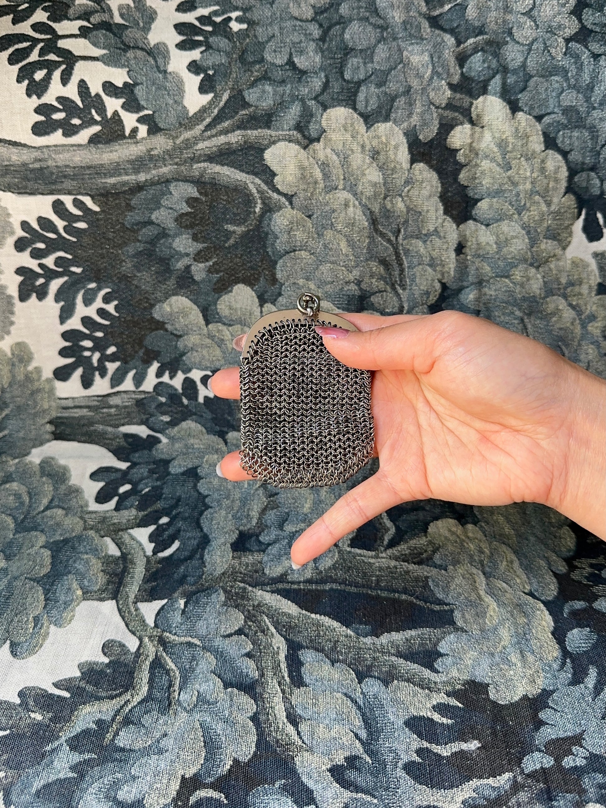 1920s Silver-Tone Mesh Coin Purse