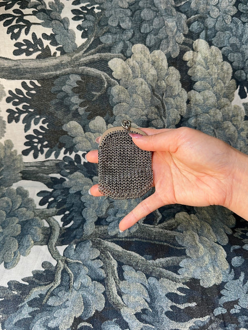 1920s Silver-Tone Mesh Coin Purse