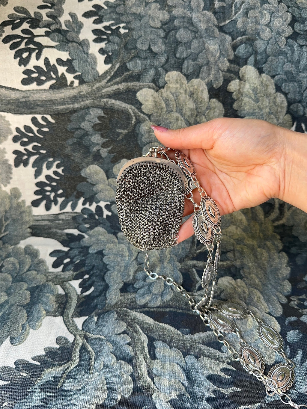 1920s Silver-Tone Mesh Coin Purse
