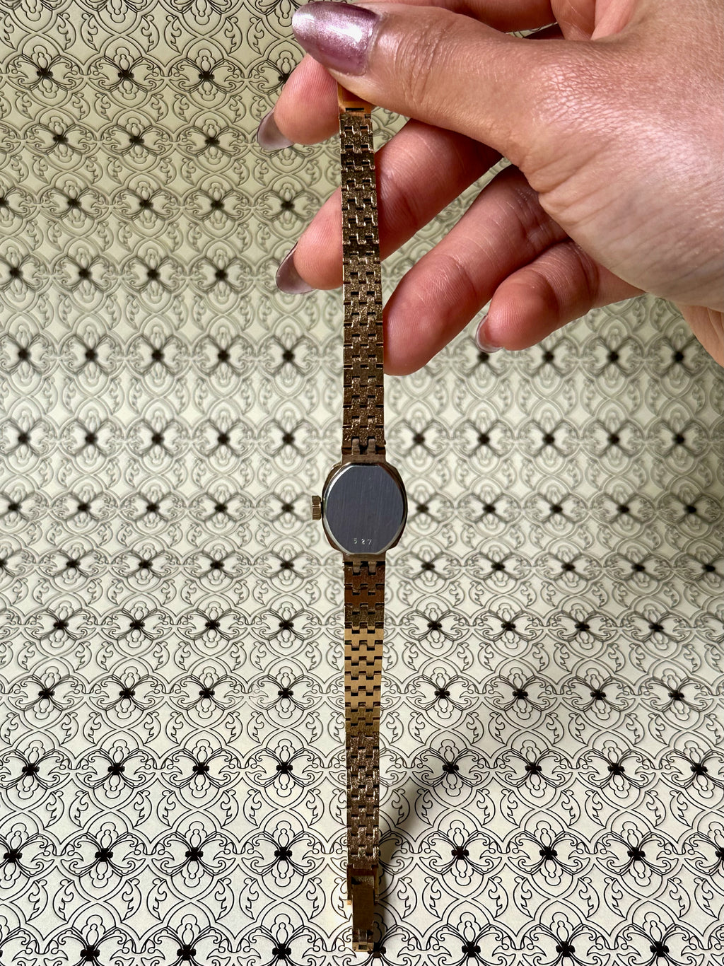 1980s Rotary gold-plated oval mechanical watch