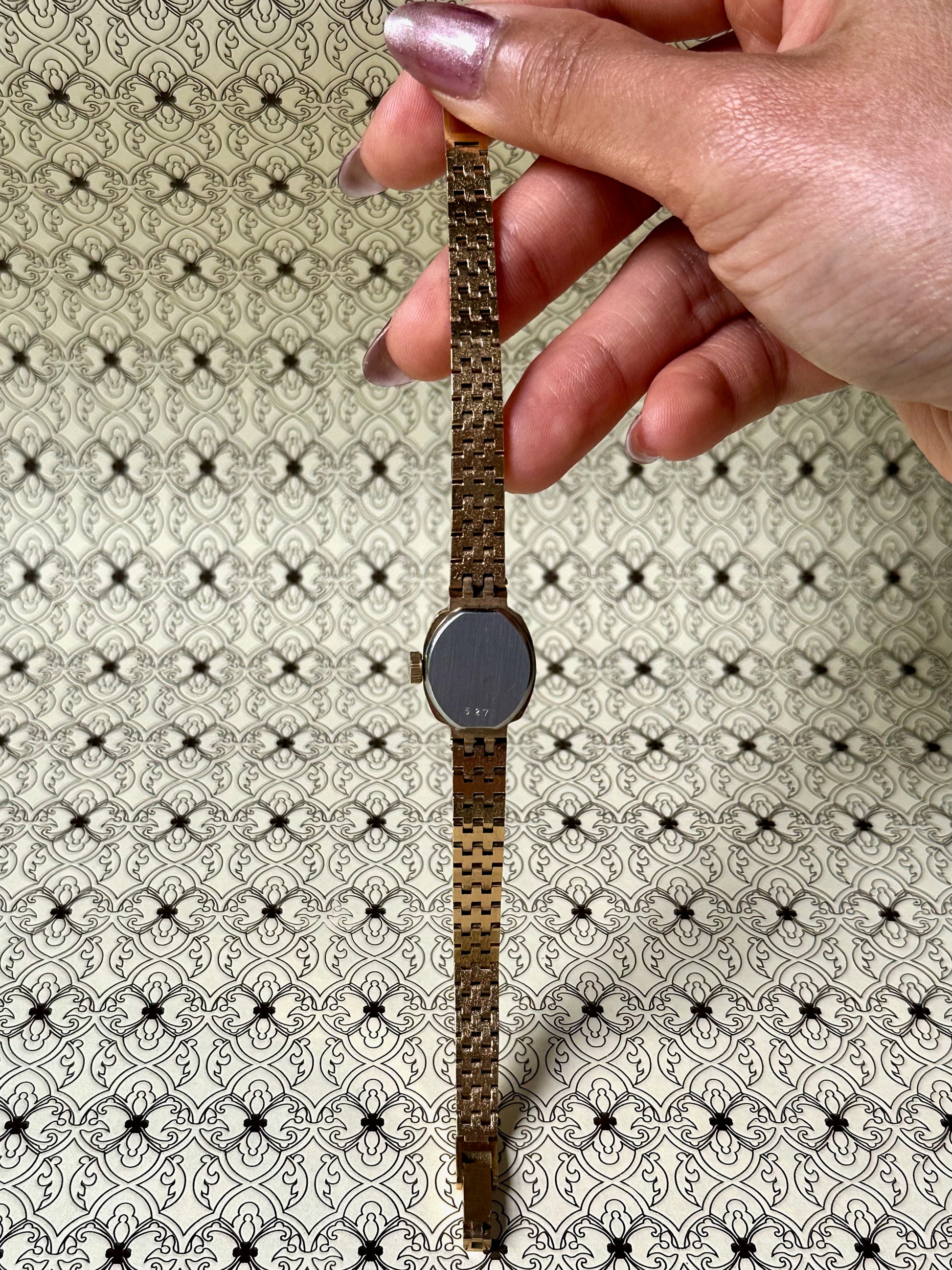 1980s Rotary gold-plated oval mechanical watch