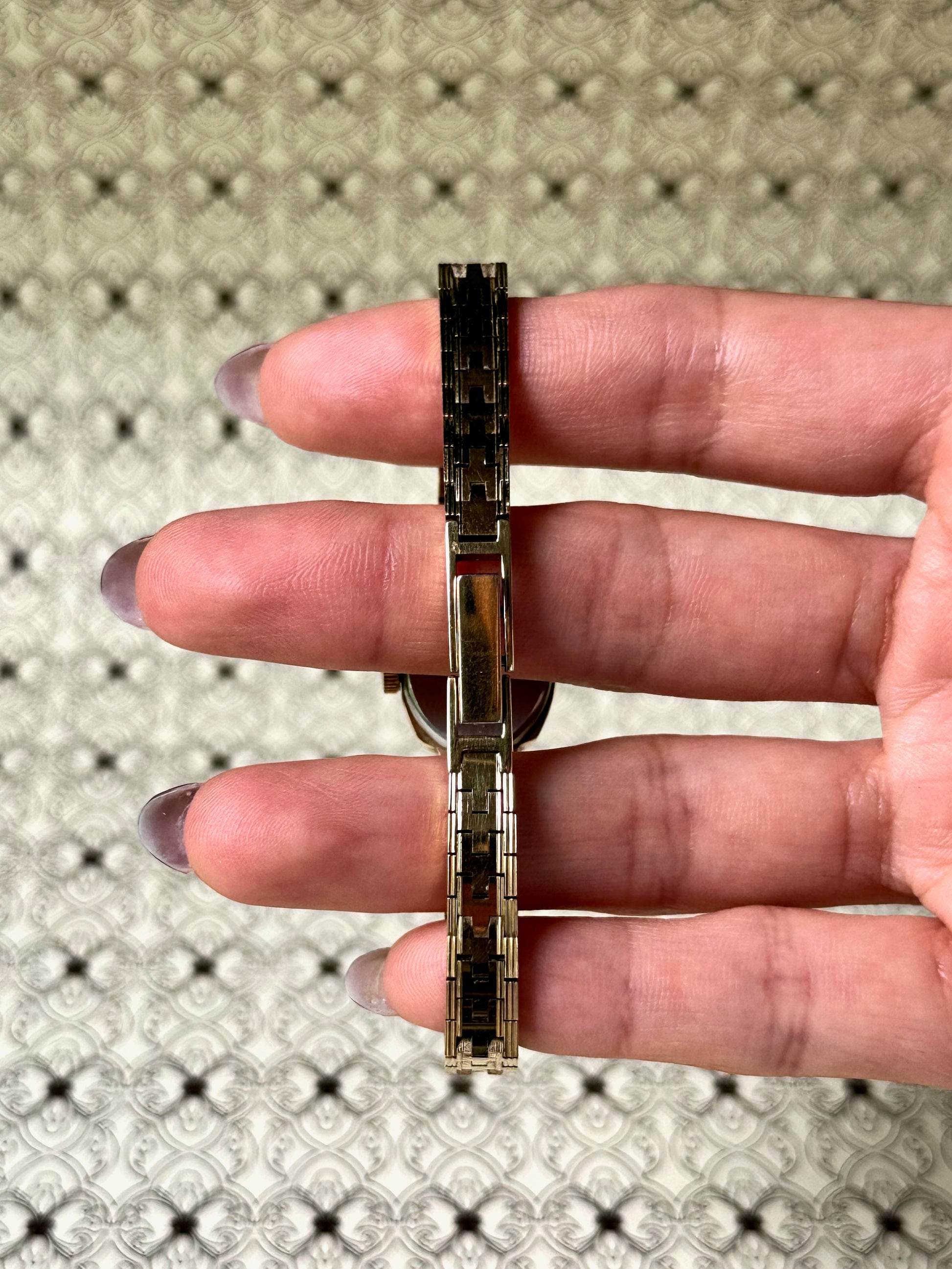 1980s Rotary gold-plated oval mechanical watch