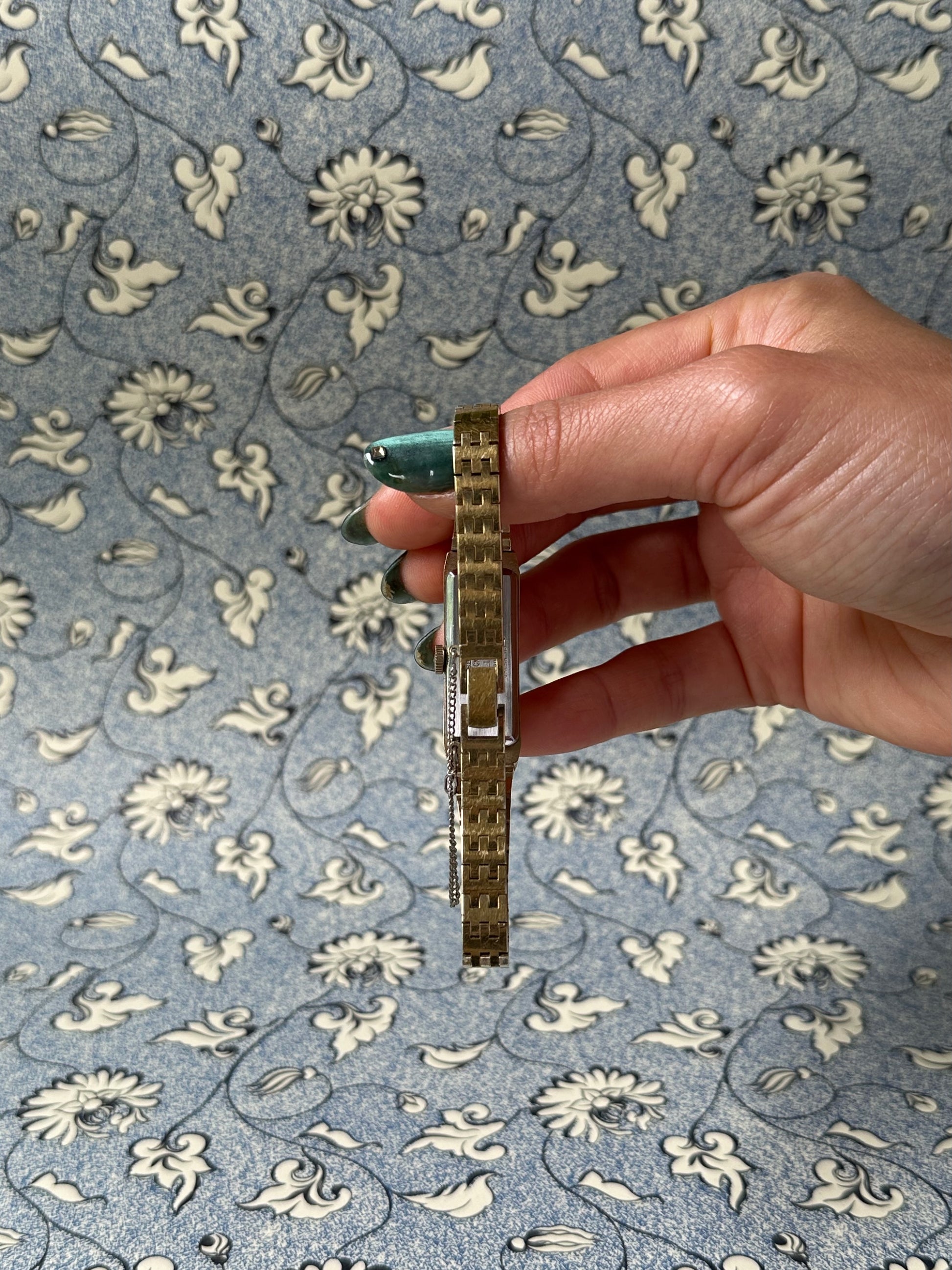 1970s Seiko mirror dial gold-plated mechanical watch