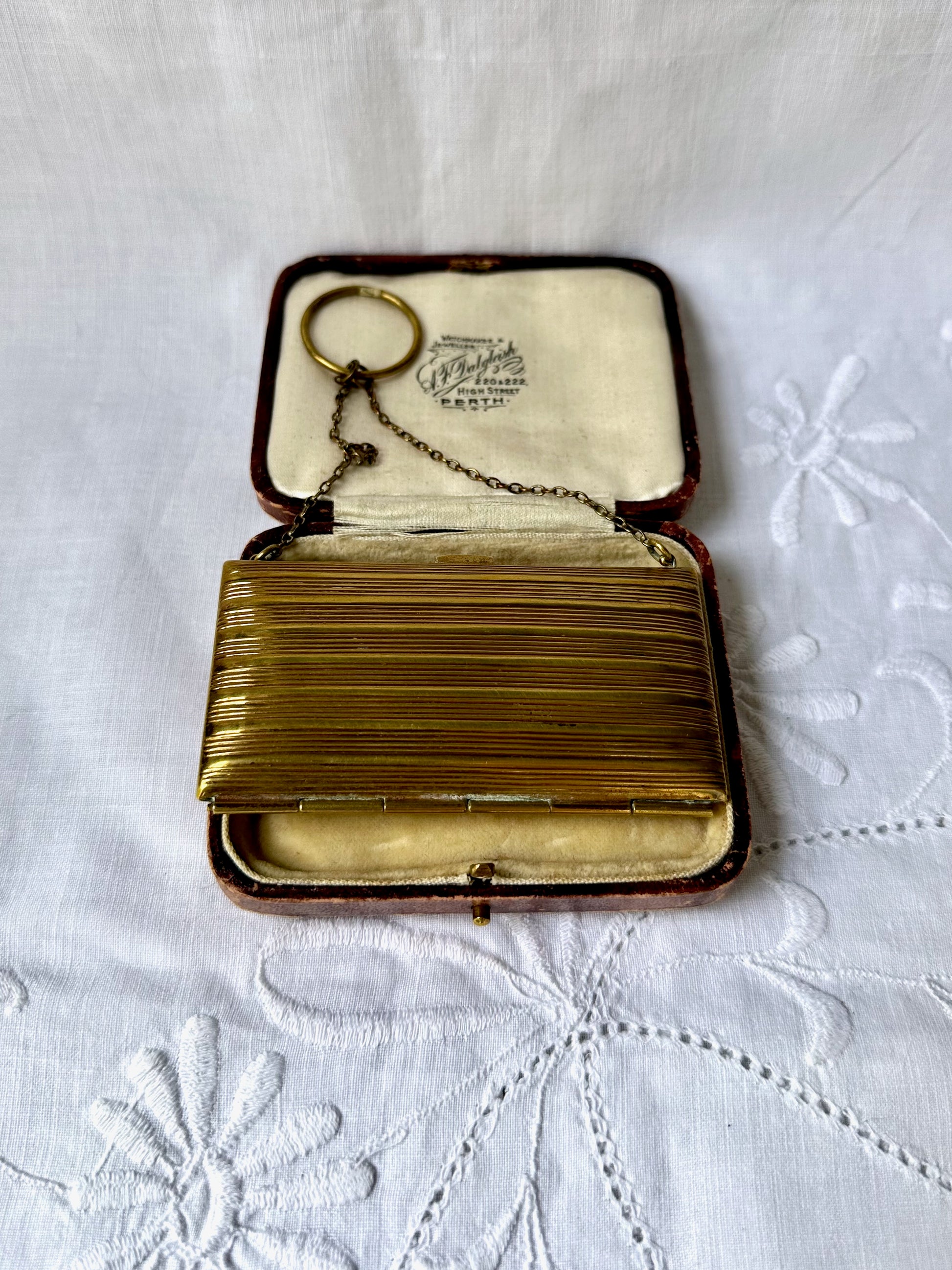 1930s Brass Coin Ring Purse