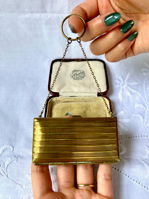 1930s Brass Coin Ring Purse
