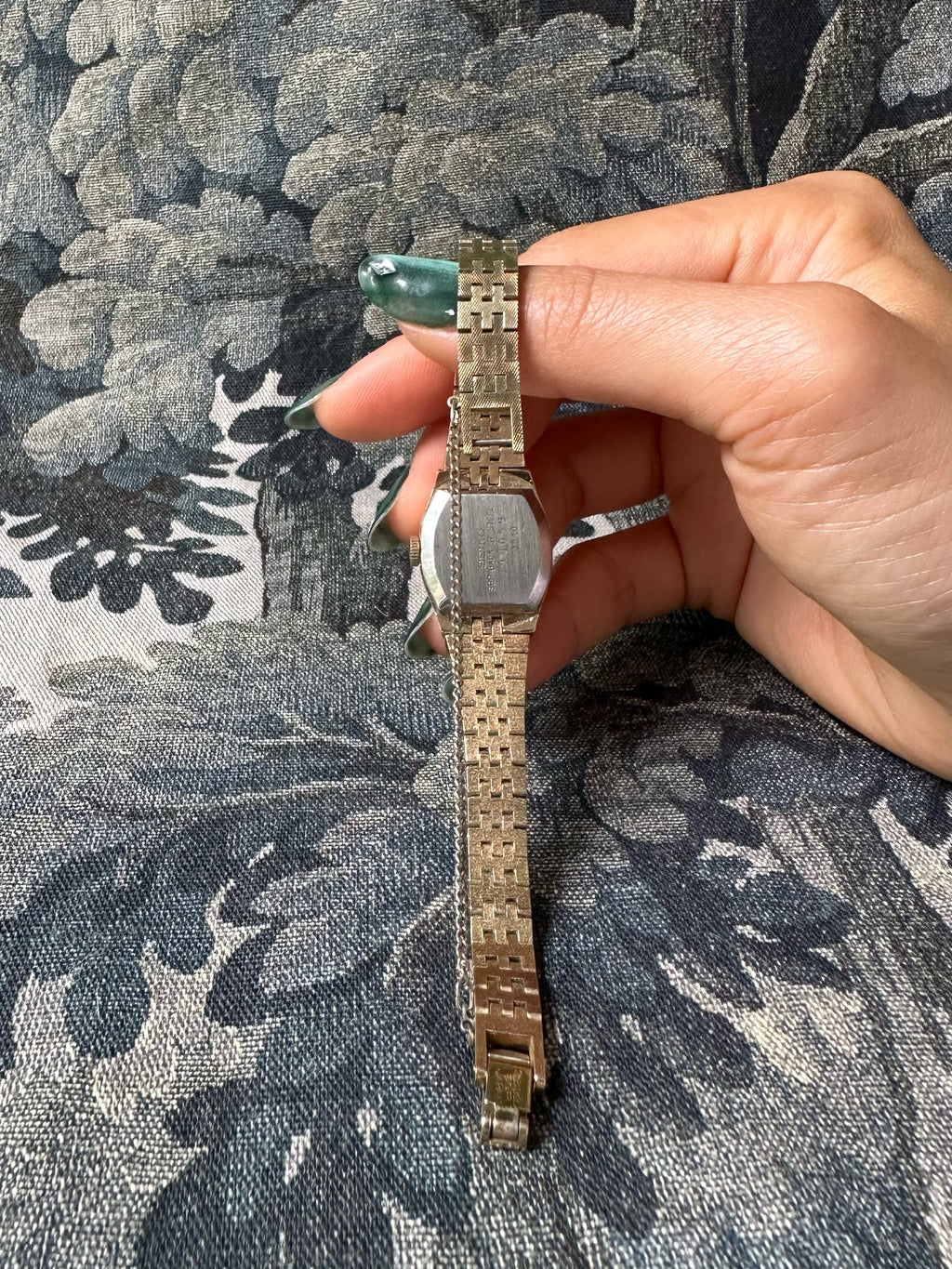 1970s Seiko brown dial gold-plated mechanical watch