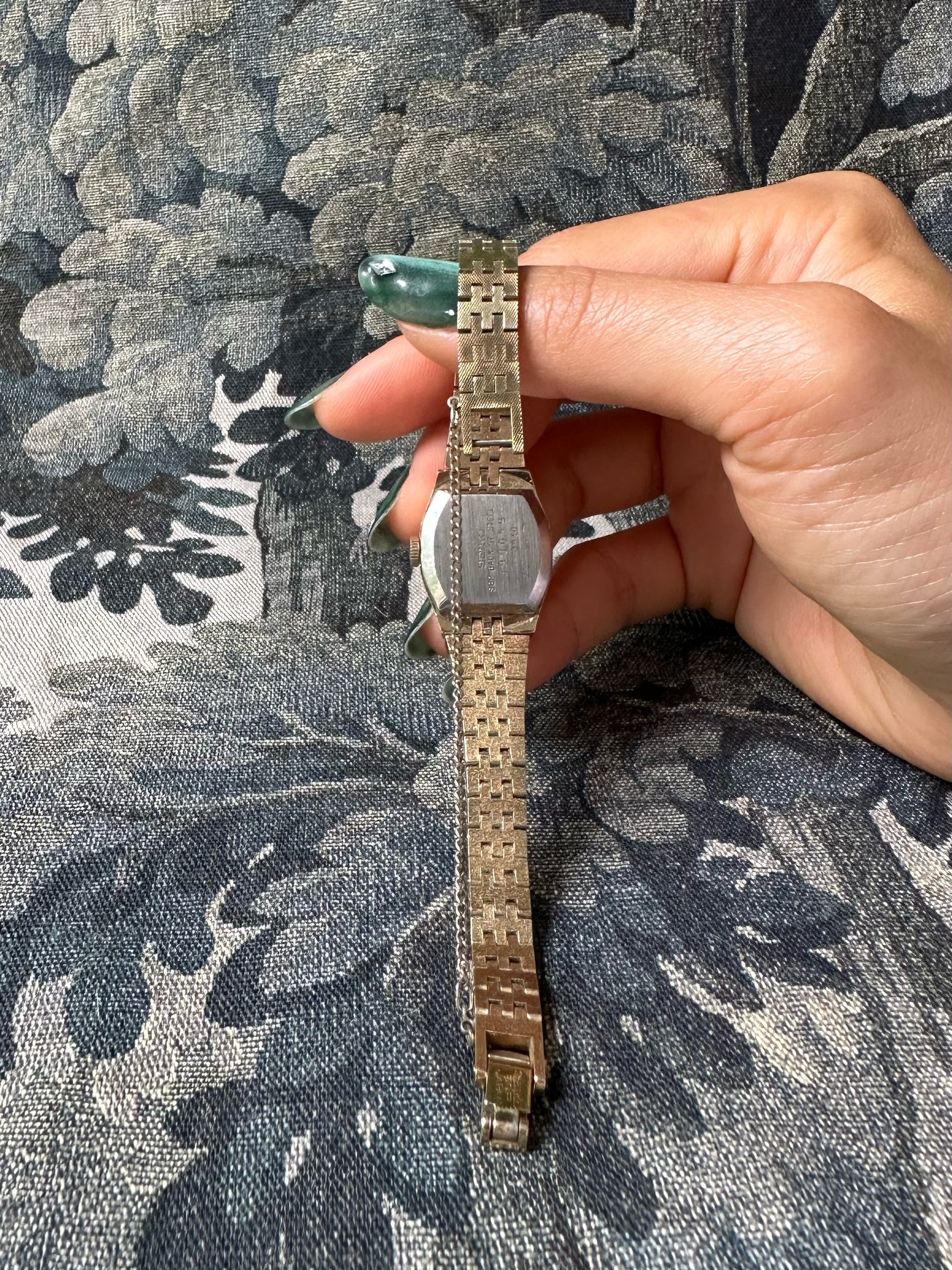 1970s Seiko brown dial gold-plated mechanical watch