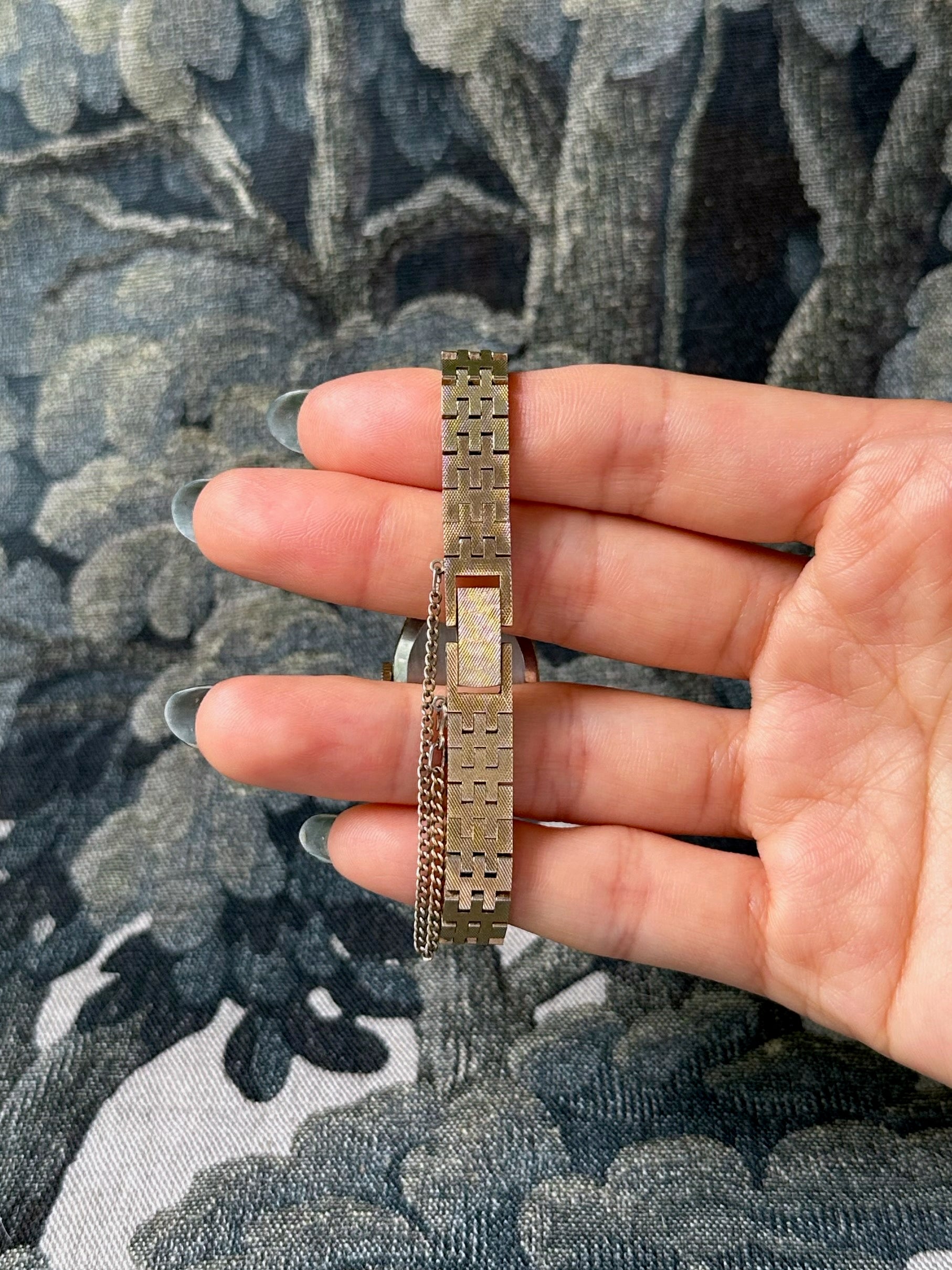 1970s Seiko brown dial gold-plated mechanical watch