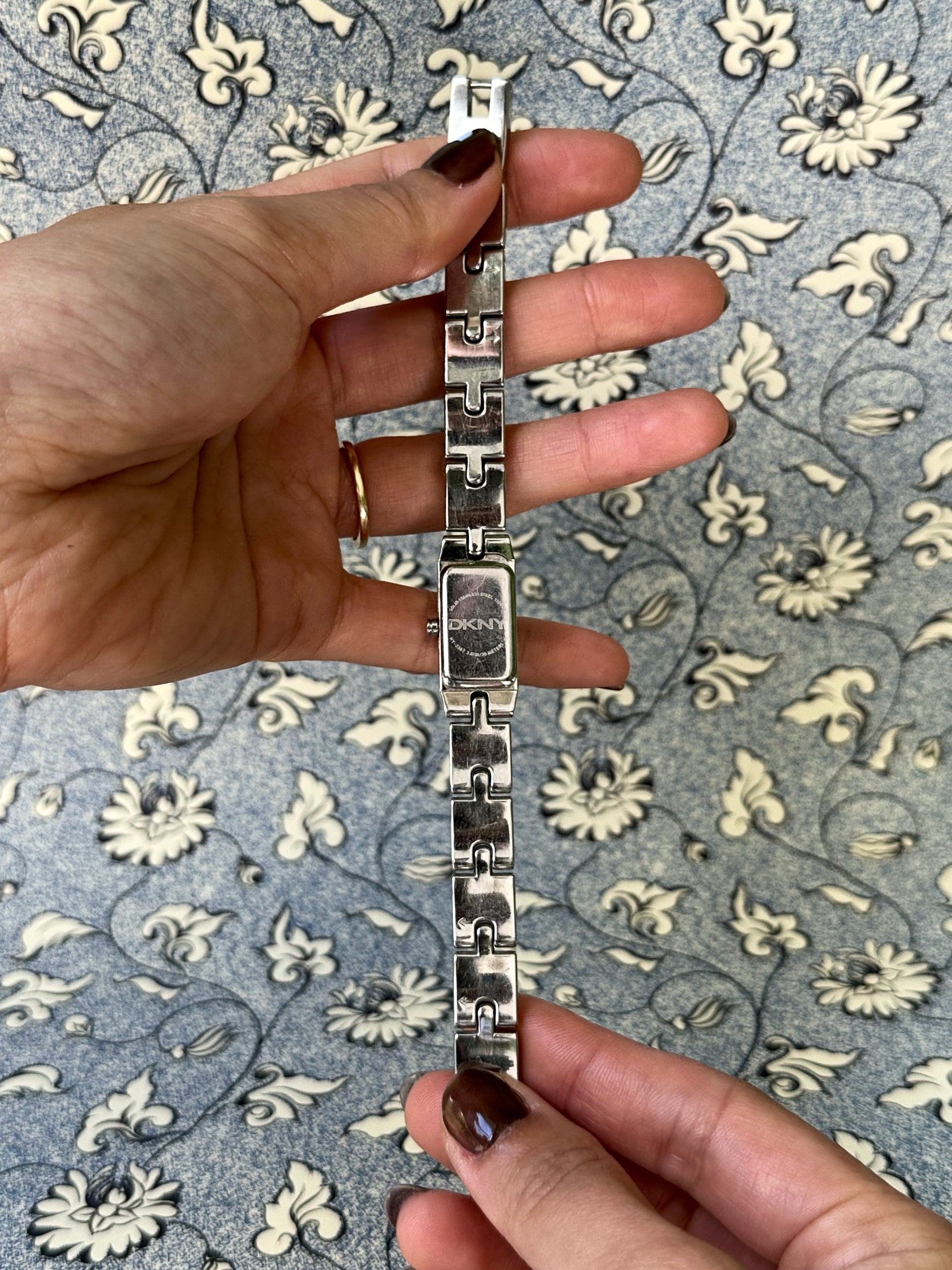 1980s DKNY two-tone quartz watch