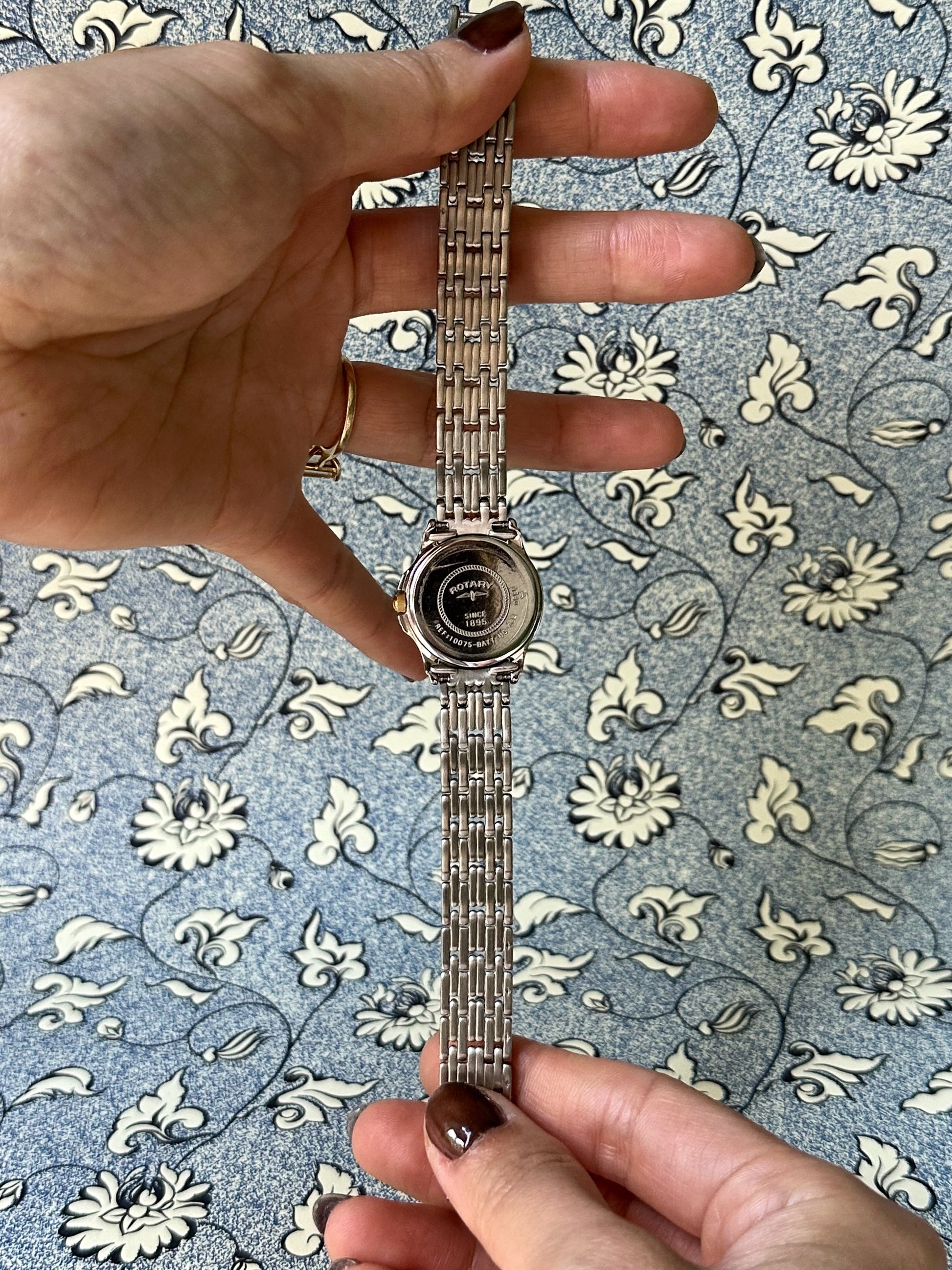 1980s Rotary two tone date window quartz watch