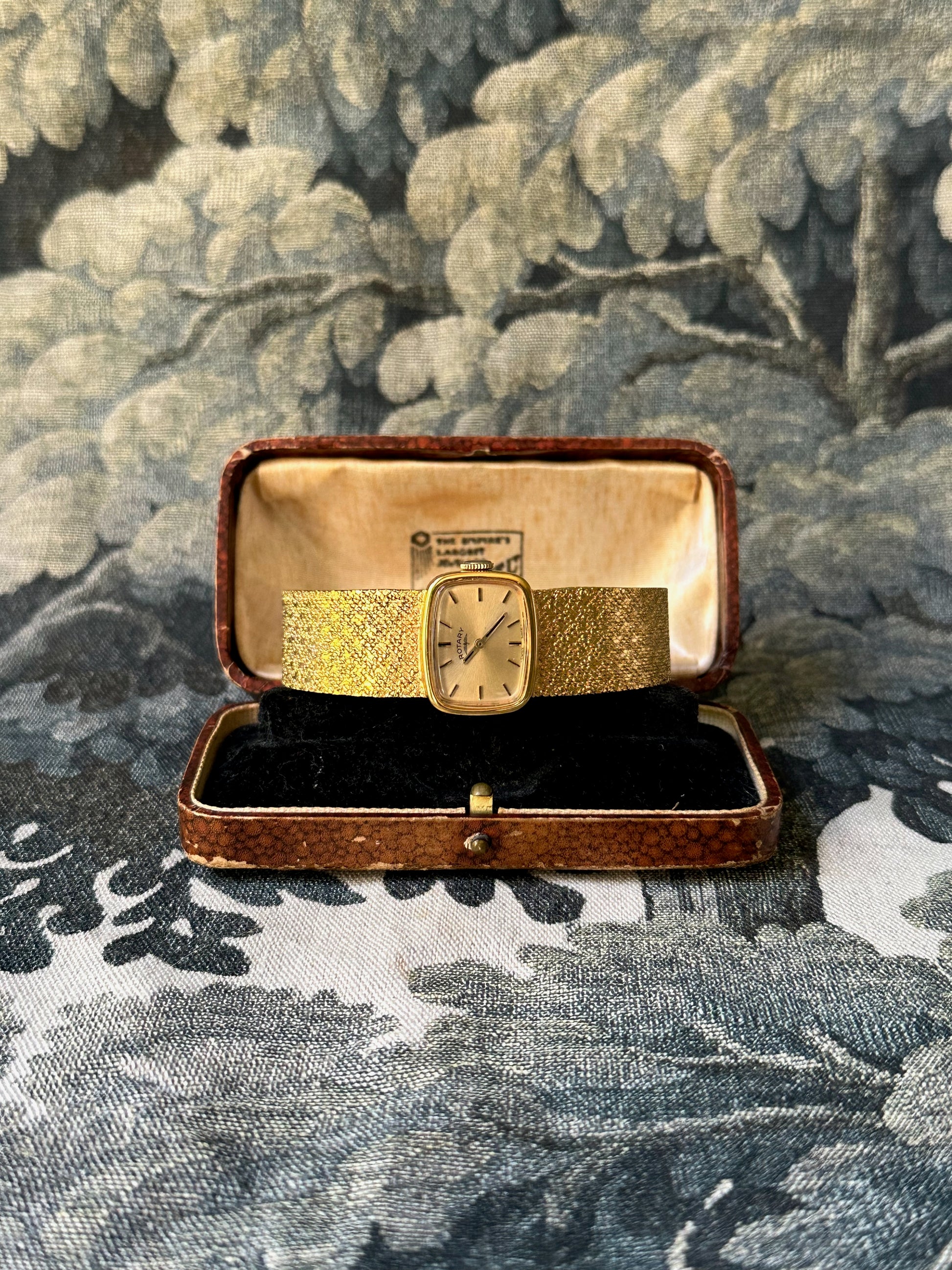1970s Rotary Gold-Plated Mesh-Style Mechanical Watch