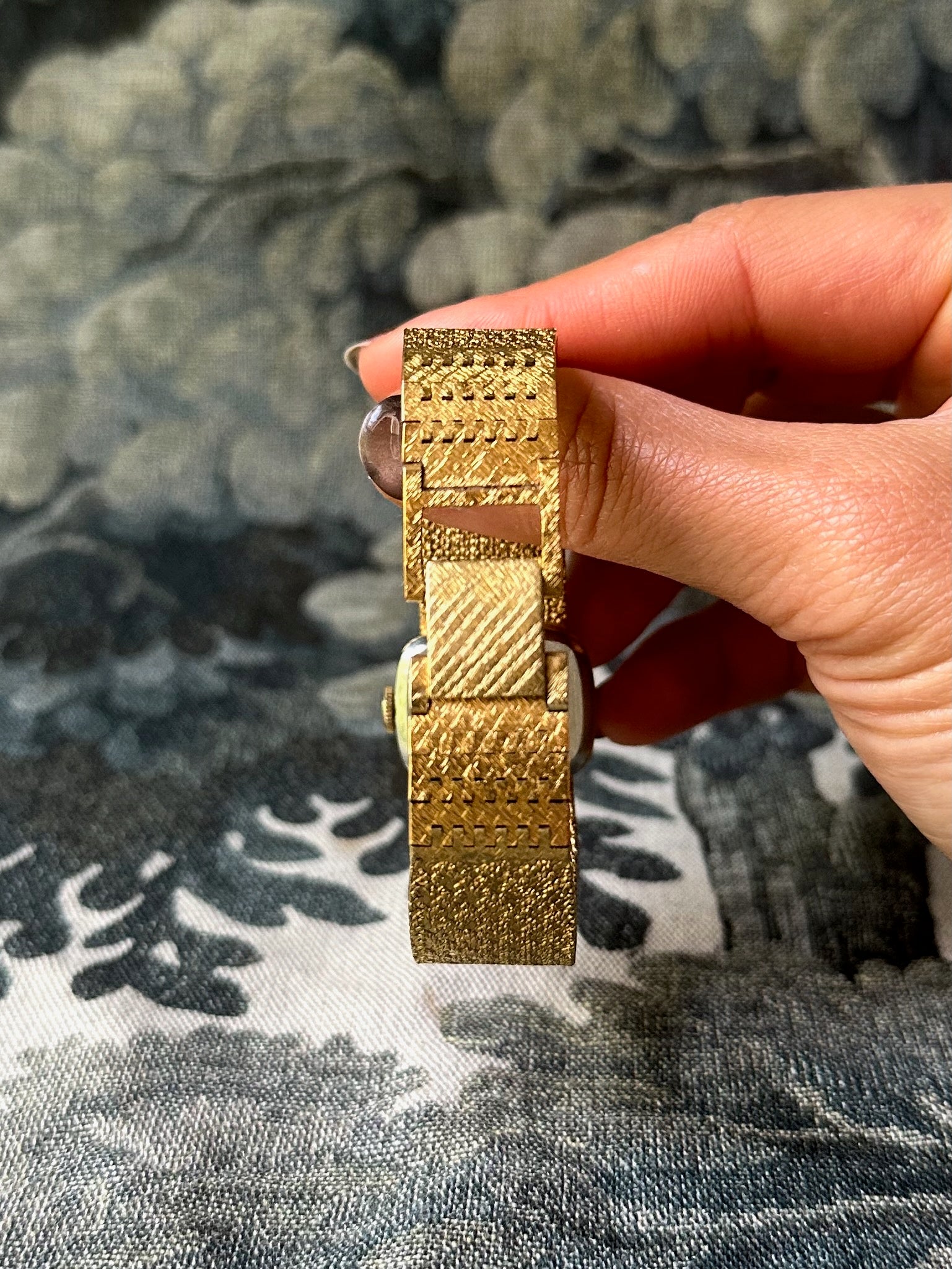 1970s Rotary Gold-Plated Mesh-Style Mechanical Watch