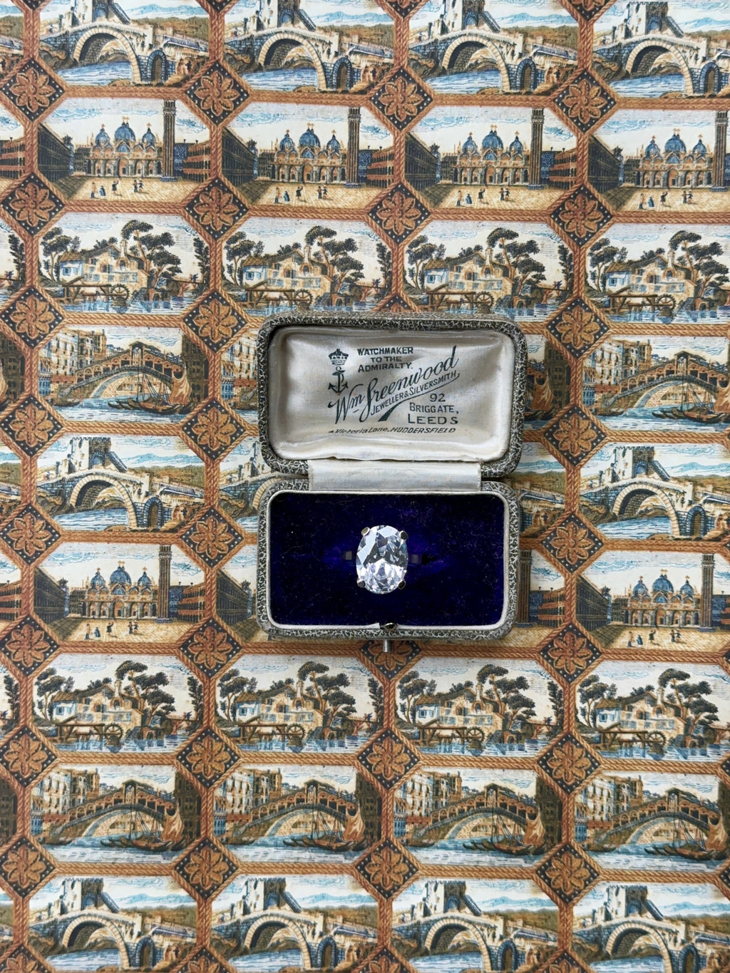 Vintage Oval Rhinestone Ring