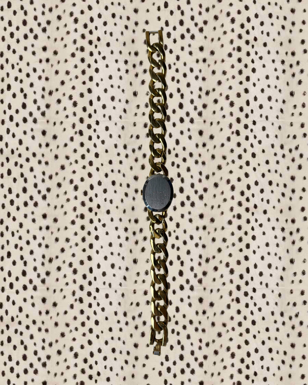 1980s Seiko gold-plated curb chain quartz watch