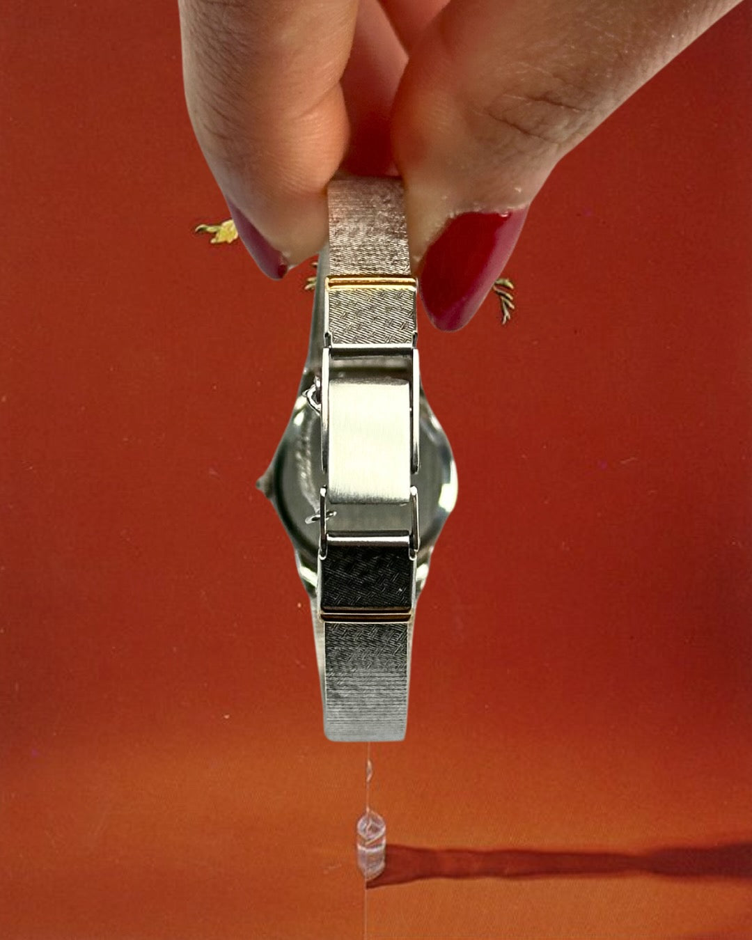 1980s Seiko round two-tone quartz watch