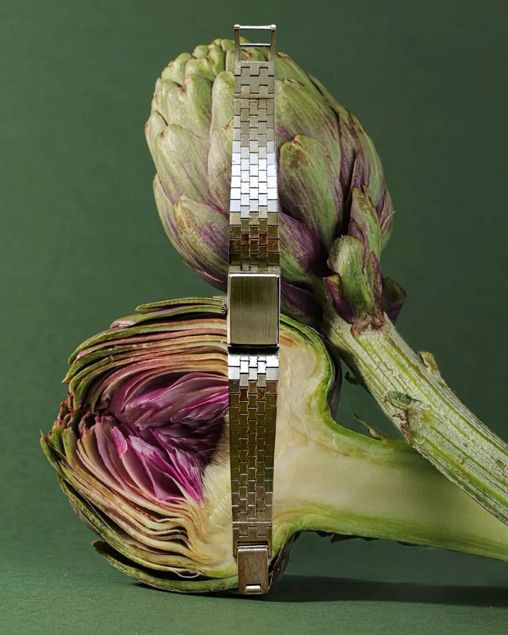 1970s Avia Silver-Plated Rectangular Mechanical Watch