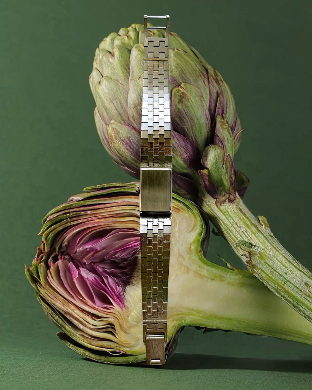 1970s Avia Silver-Plated Rectangular Mechanical Watch