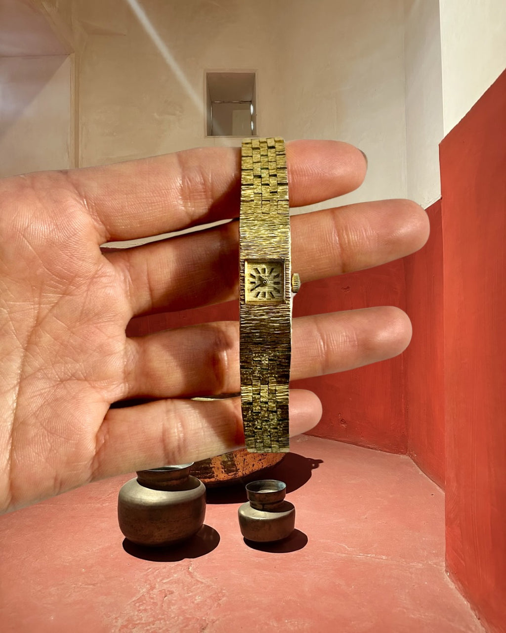 1970s Rotary Gold-Plated Mini Dial Mechanical Watch