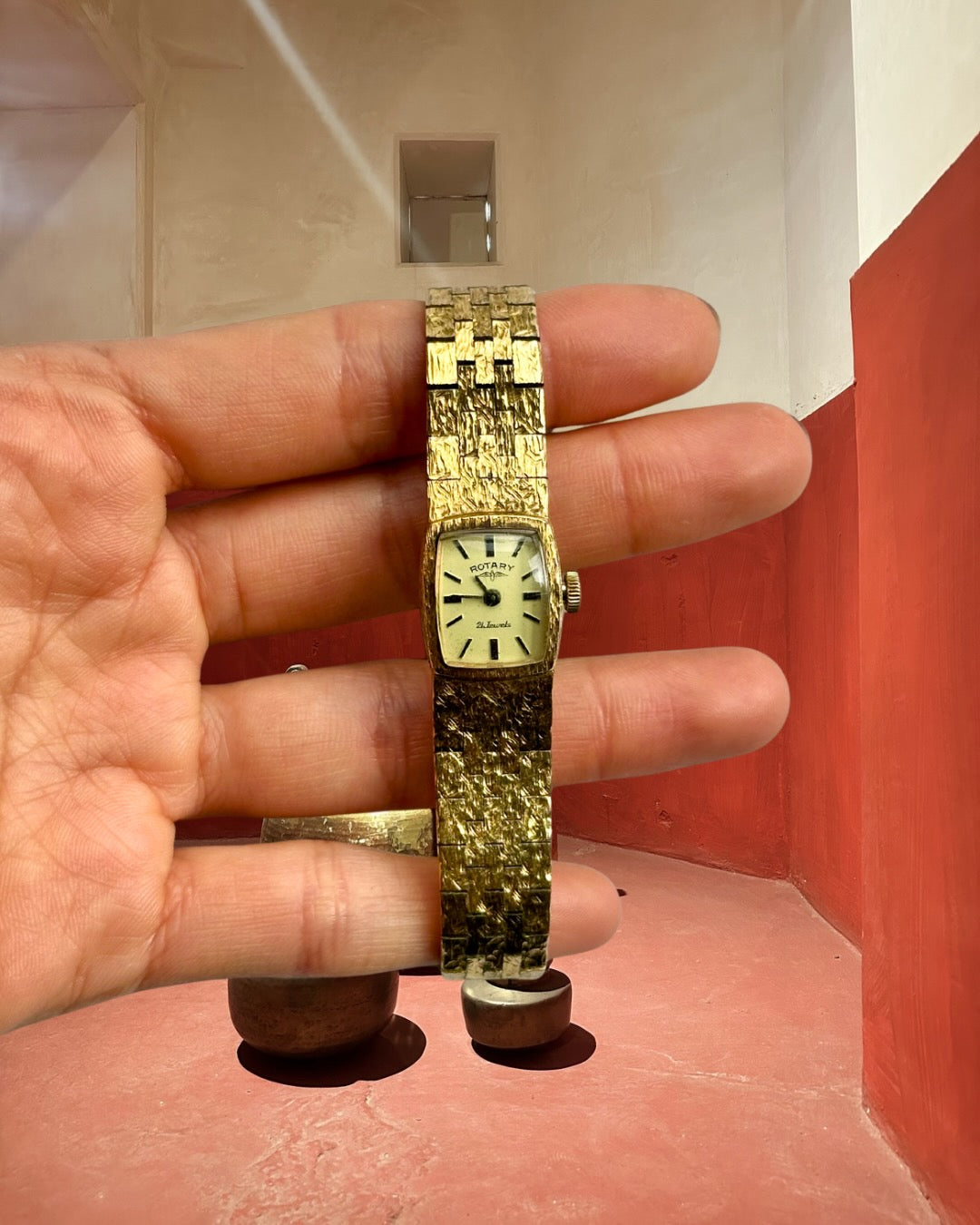 1970s Rotary Gold-Plated 21 Jewels Mechanical Watch