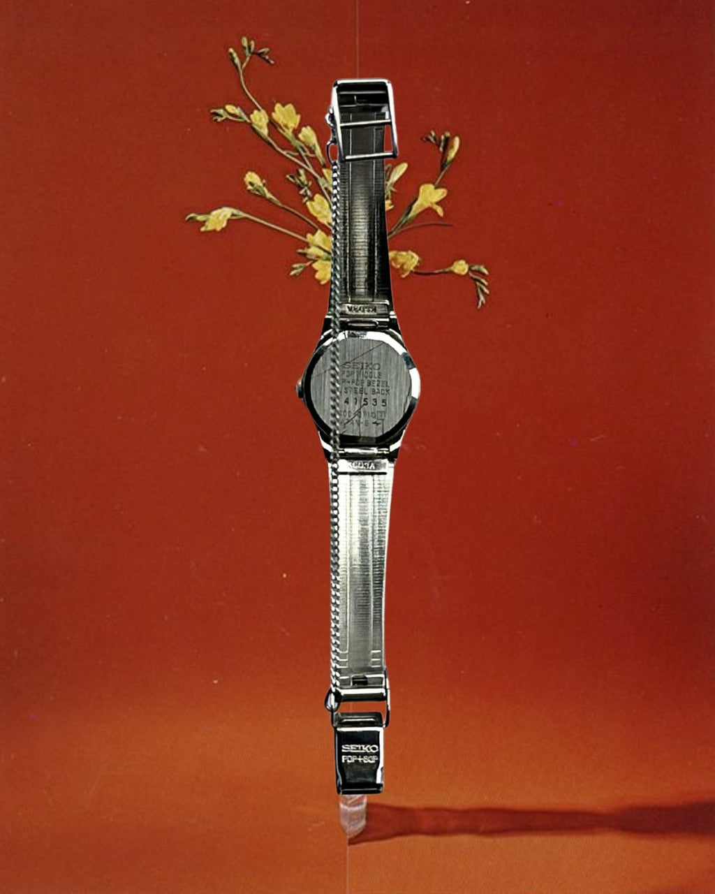 1980s Seiko round two-tone quartz watch