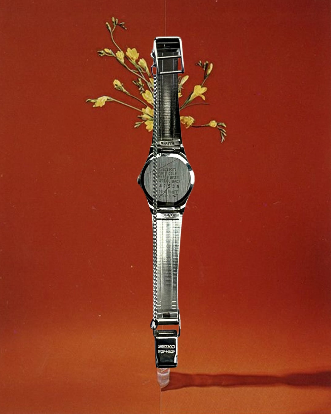 1980s Seiko round two-tone quartz watch