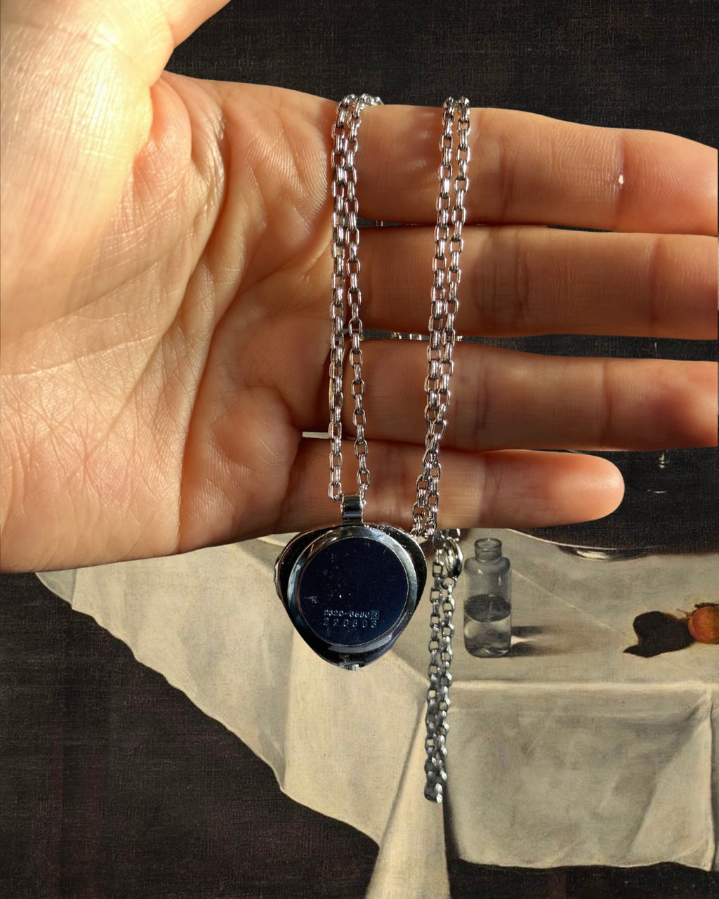 1980s Seiko triangular quartz watch necklace