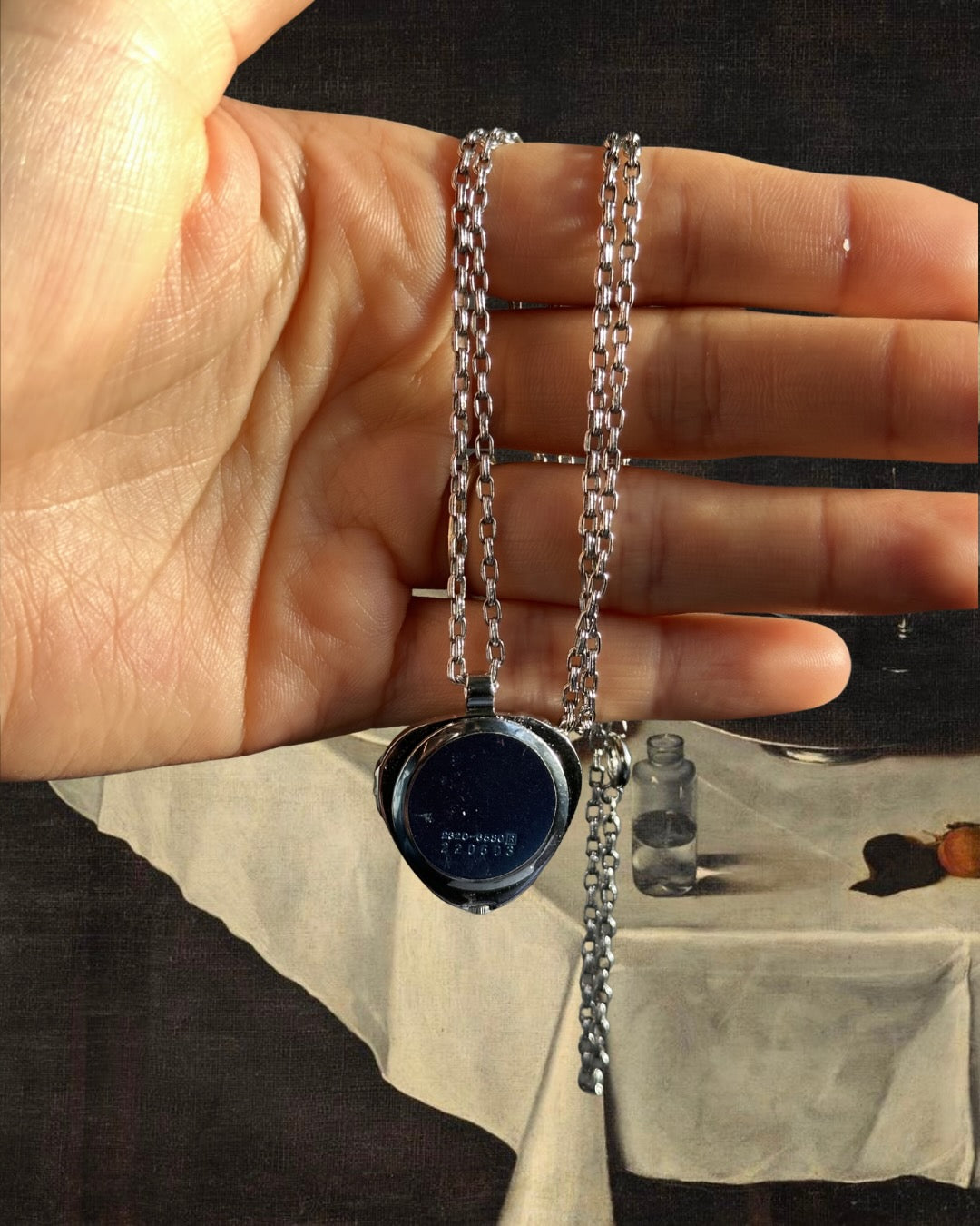 1980s Seiko triangular quartz watch necklace