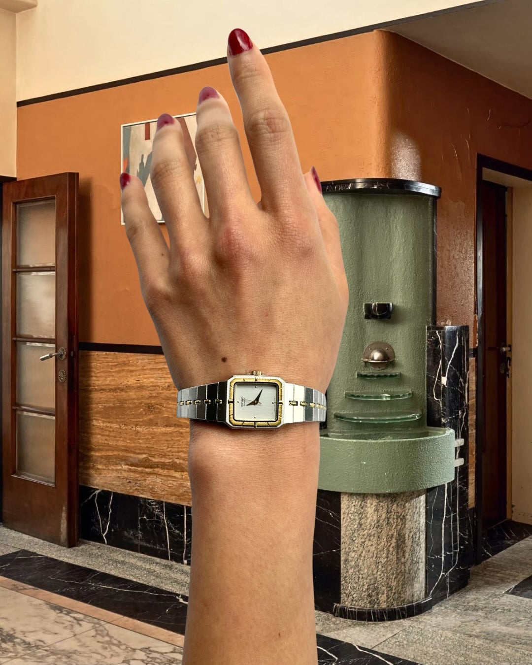 1980s Seiko Two-Tone Square Quartz Watch