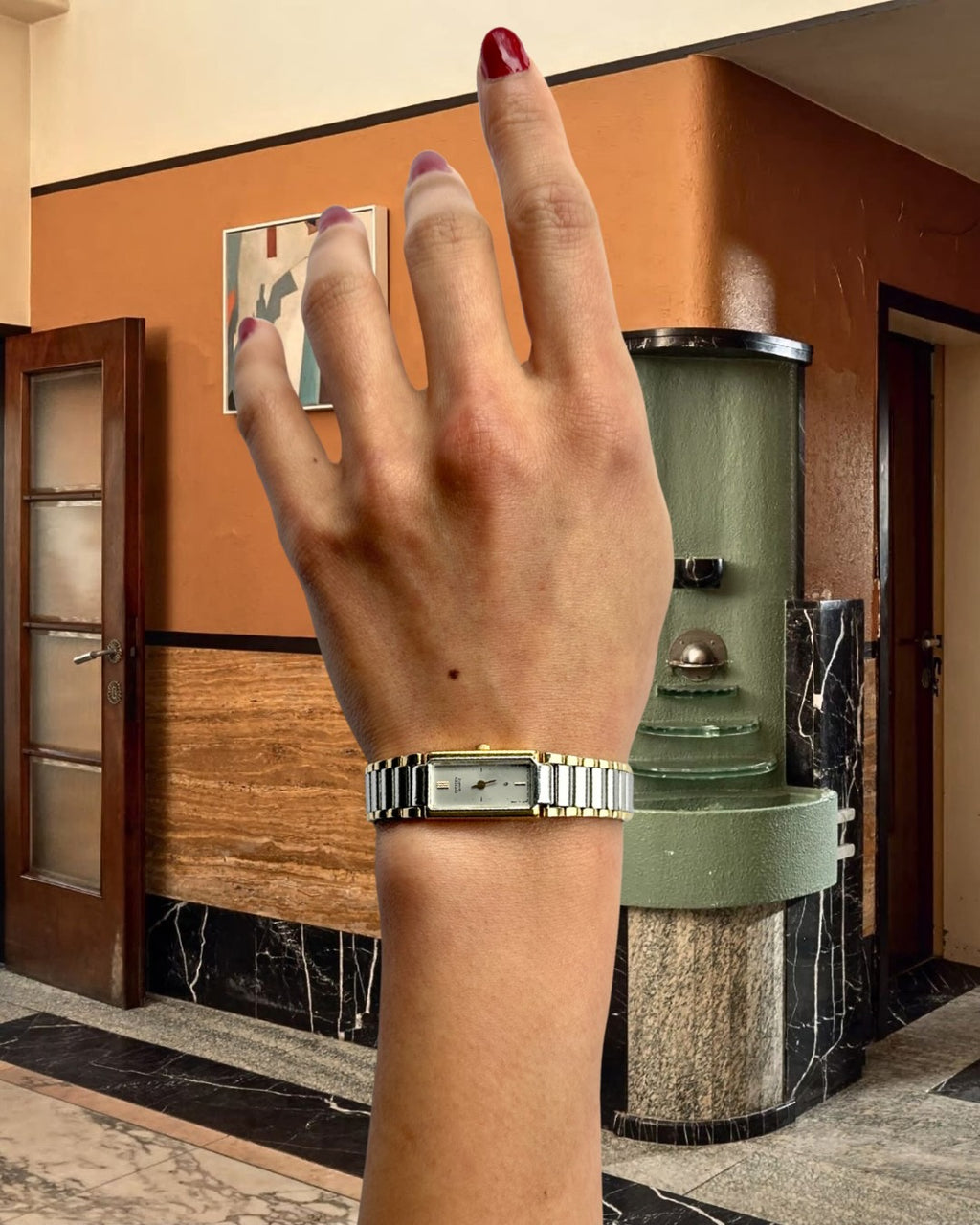 1980s Citizen Slim Two-Tone Quartz Watch