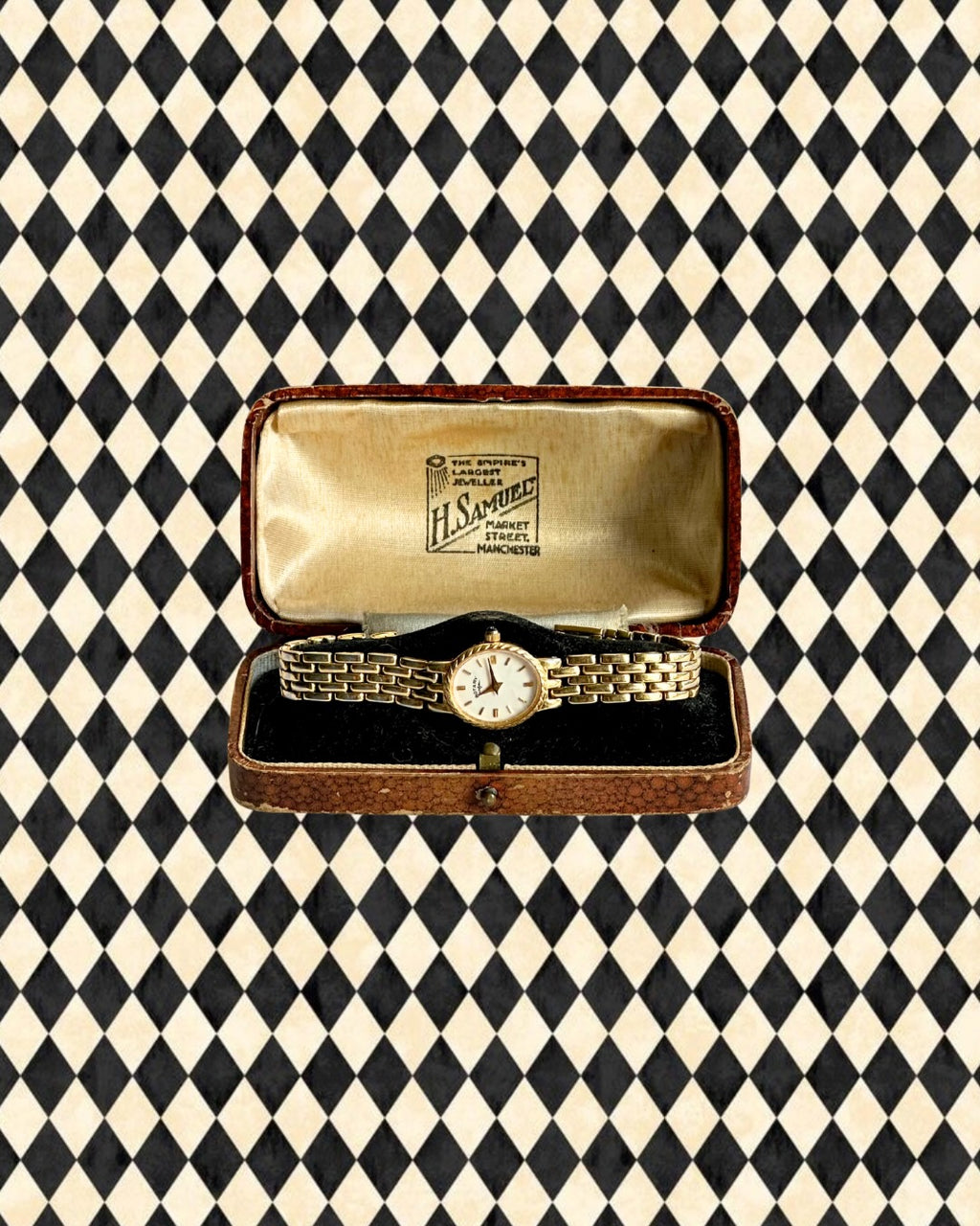 1980s Rotary oval gold plated quartz watch