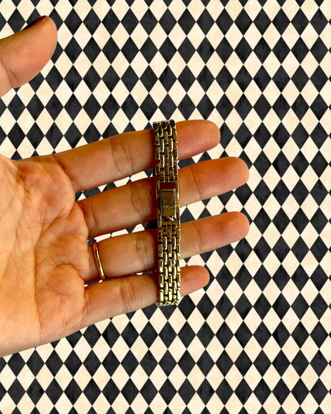 1980s Rotary oval gold plated quartz watch