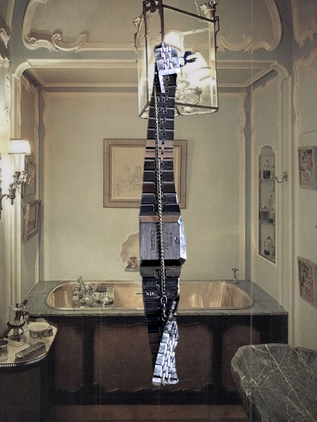 1970s Seiko white dial silver-plated mechanical watch