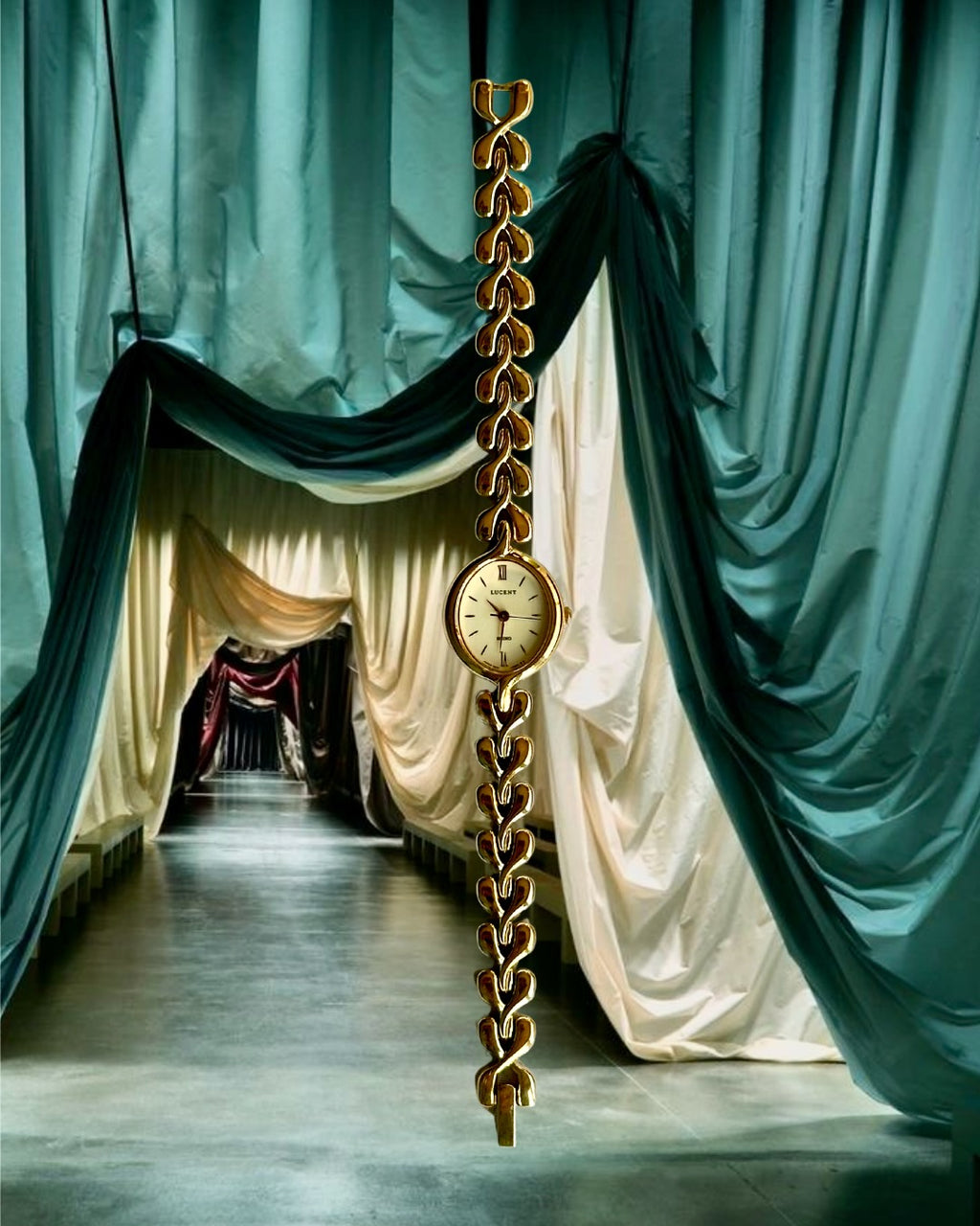 1980s Seiko Lucent gold-plated quartz watch