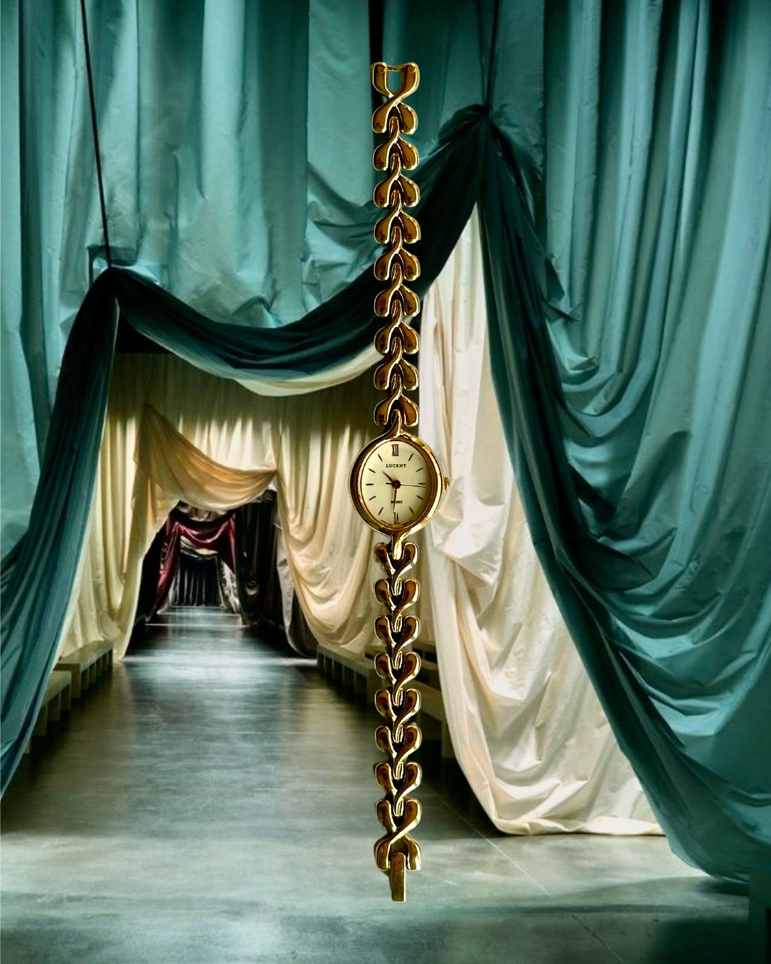 1980s Seiko Lucent gold-plated quartz watch