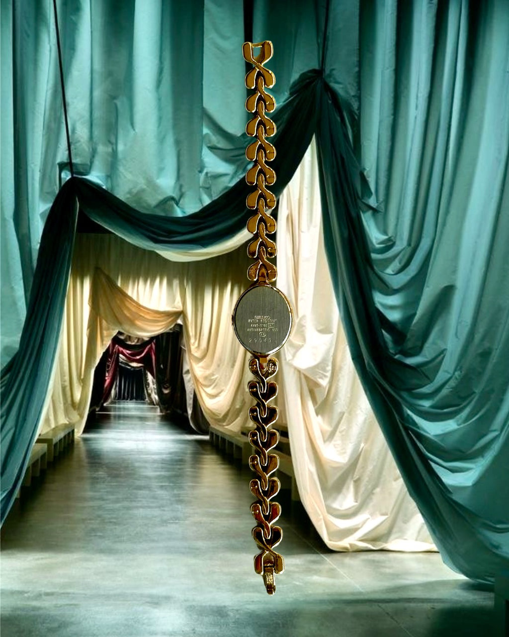 1980s Seiko Lucent gold-plated quartz watch