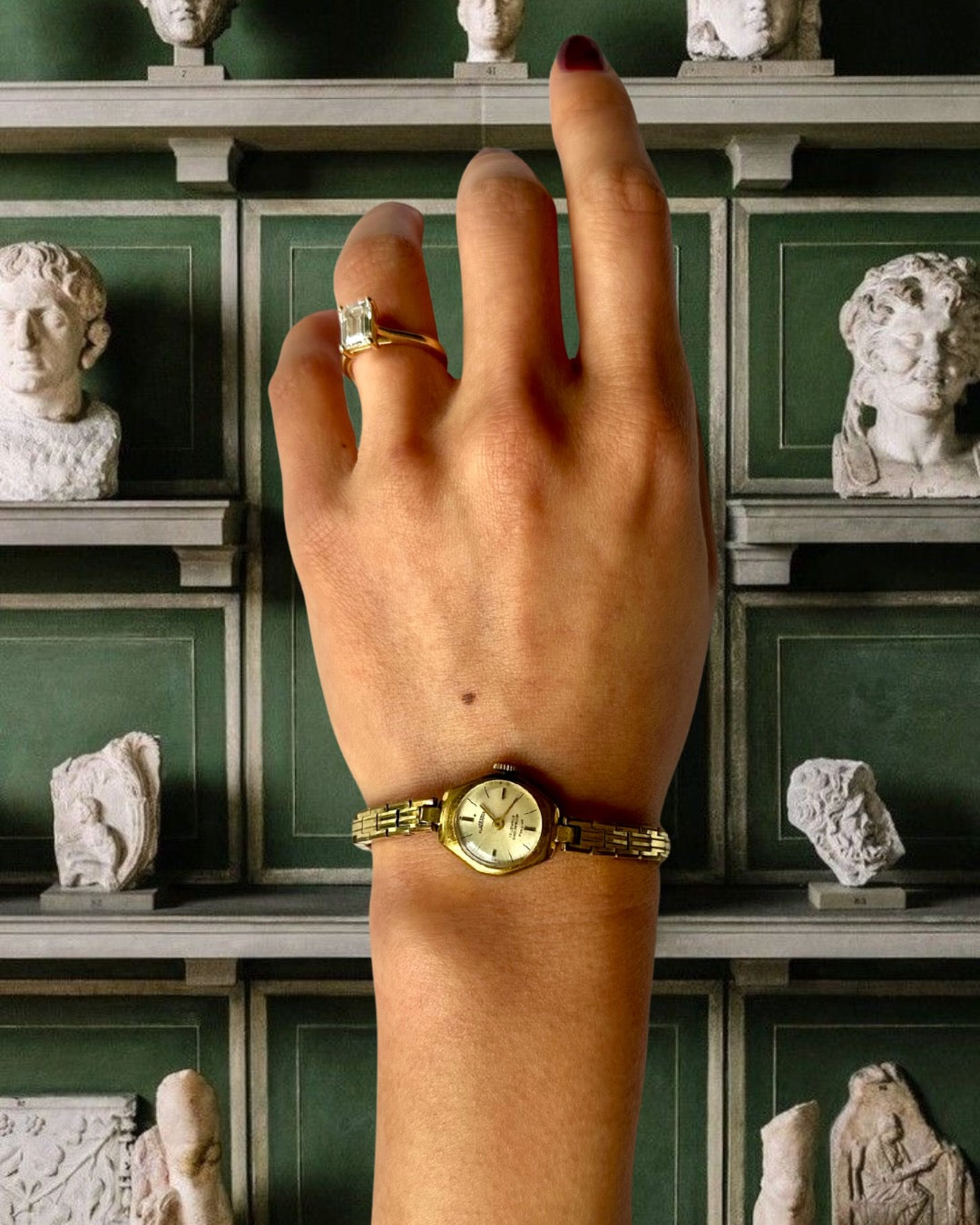 1960s Gladiator Slim Gold-Plated Mechanical Watch