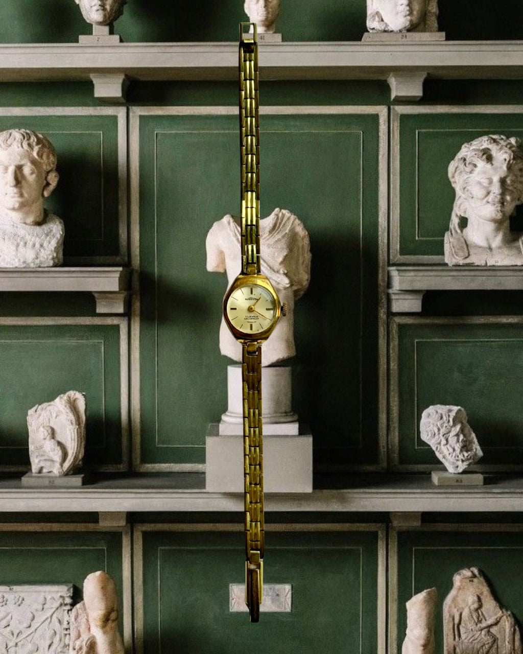 1960s Gladiator Slim Gold-Plated Mechanical Watch