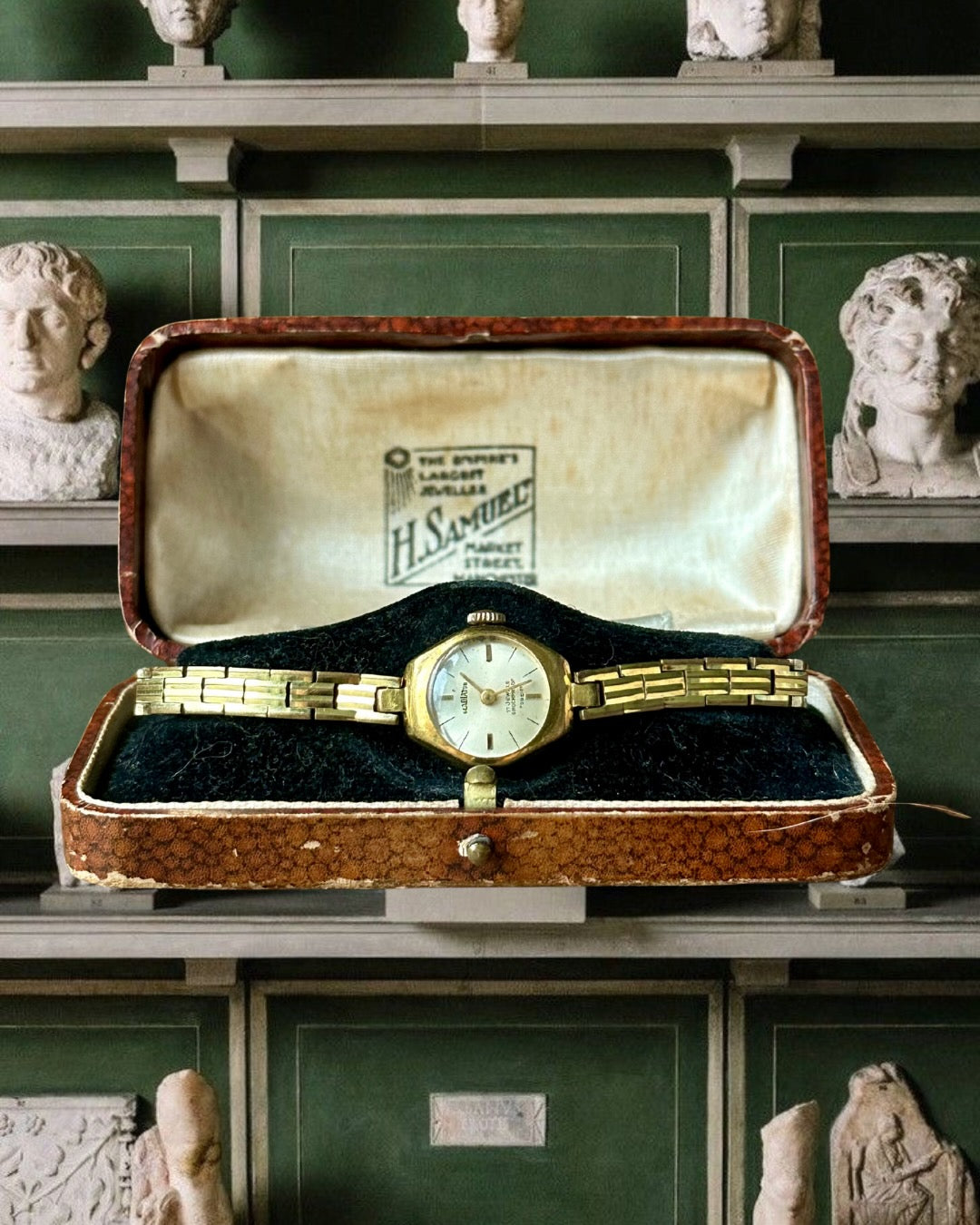 1960s Gladiator Slim Gold-Plated Mechanical Watch