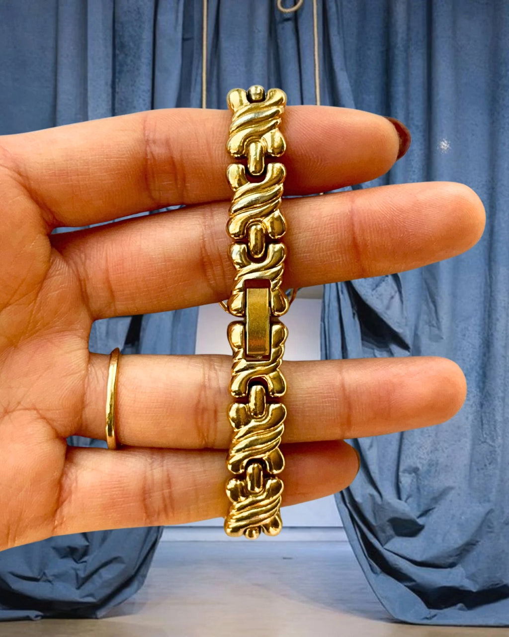 1980s Seiko Twist-Link Gold-Plated Quartz Watch