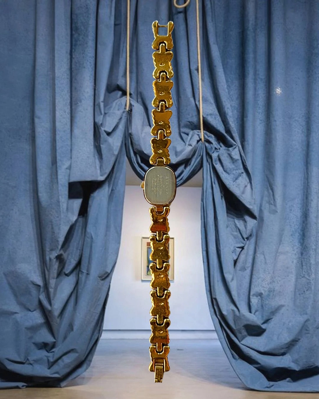 1980s Seiko Twist-Link Gold-Plated Quartz Watch