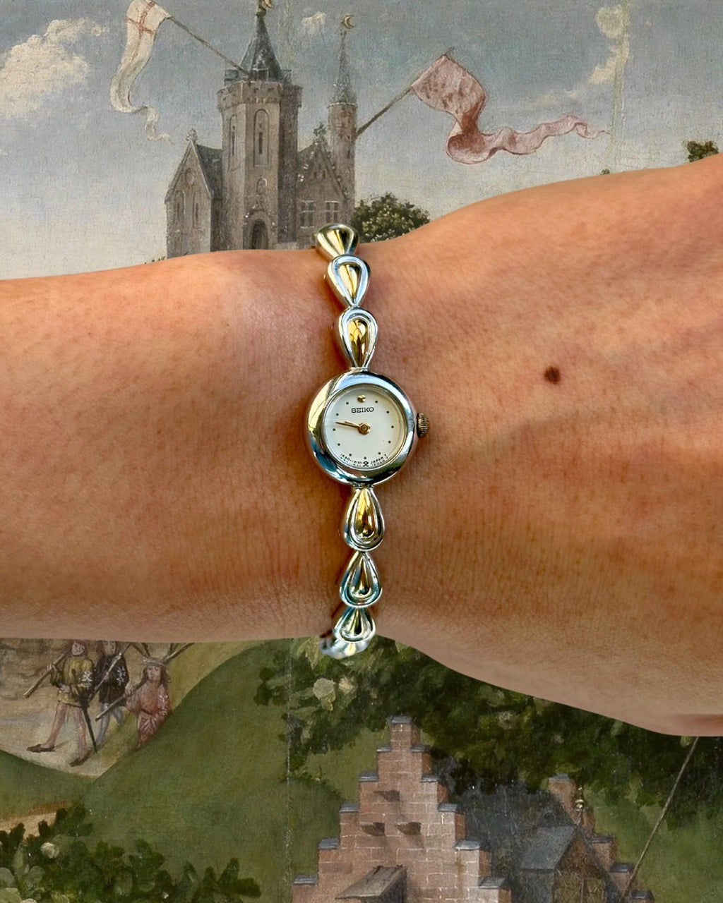 1980s Seiko Two-Tone Dainty Quartz Watch