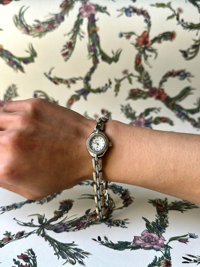 1980s Rojas two tone quartz watch