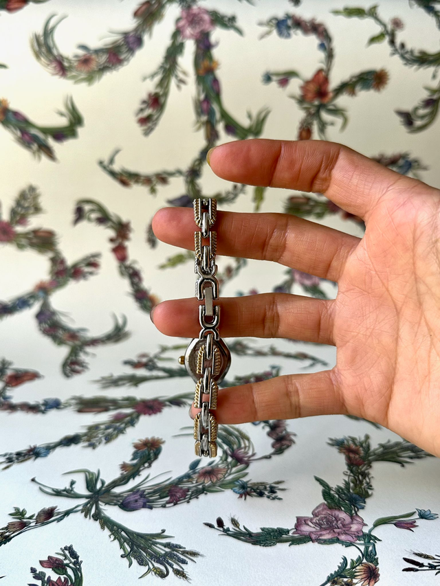 1980s Rojas two tone quartz watch