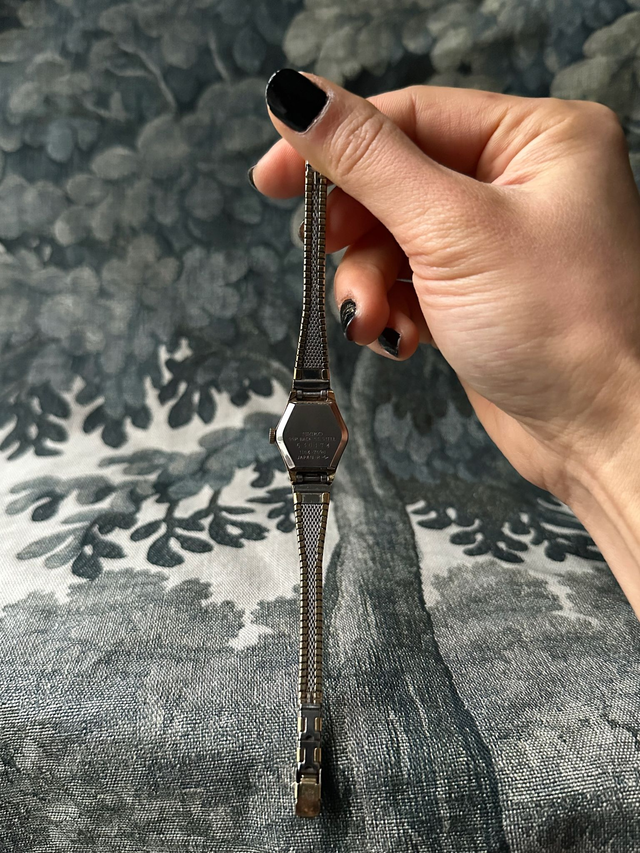 1980s Seiko shimmery bronze dial mechanical watch