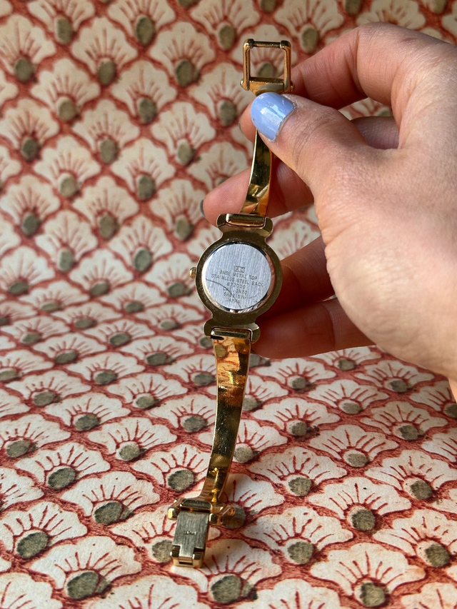 1990s Accurist Mother of Pearl Bangle Quartz Watch