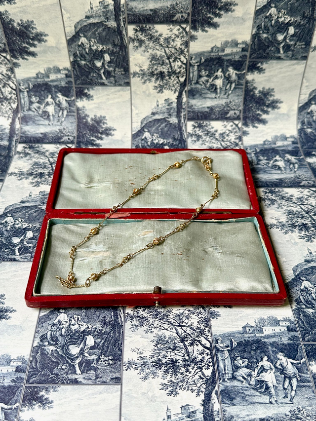 Vintage Knot & Bead Necklace